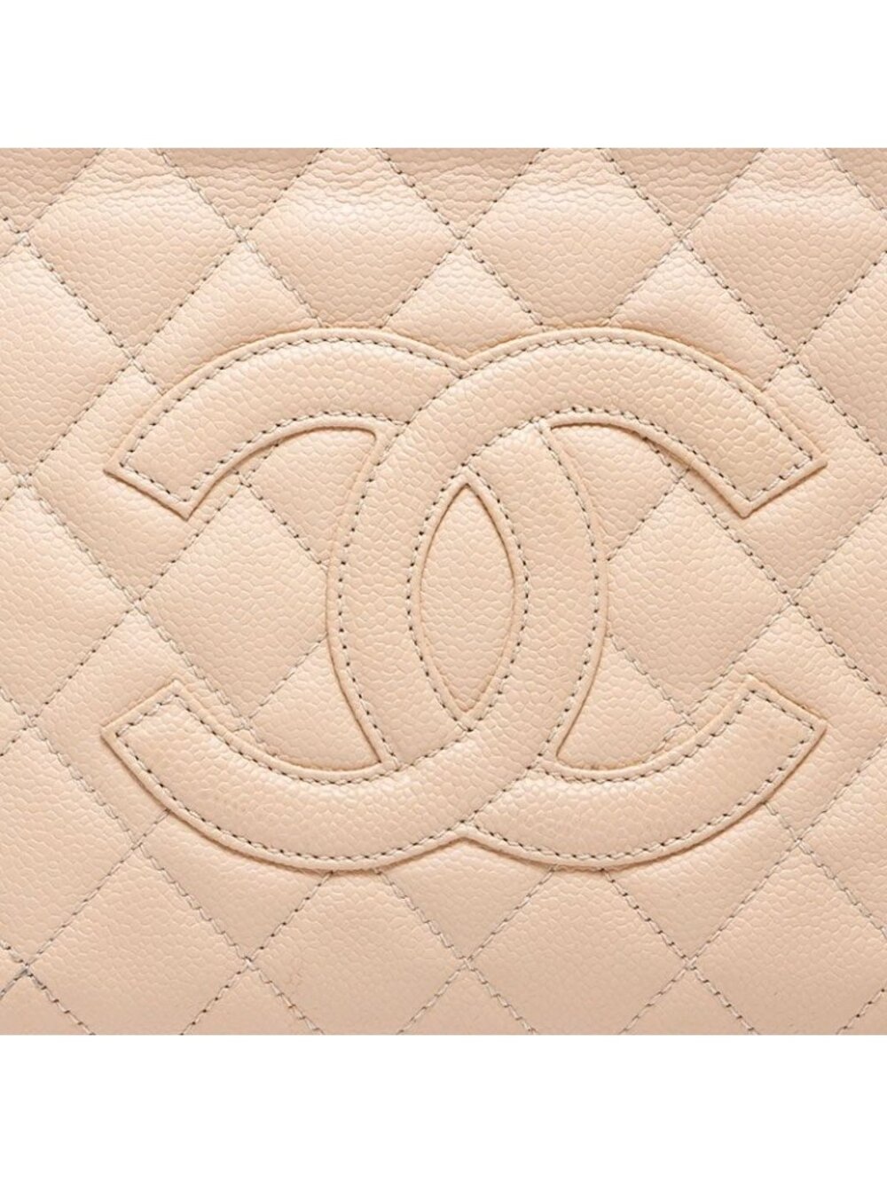 ★SOLD★ Chanel Shoulder Bag CC Logo Quilted Caviar Leather Chain - Picture 8 of 10